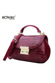 HOWRU @ Women's PU Tote Bag/Single Shoulder Bag/Crossbody Bags Black/Gray/Wine