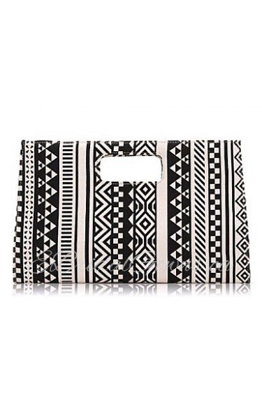 Women's Canvas Knucklebox Clutch Multi color