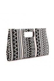 Women's Canvas Knucklebox Clutch Multi color