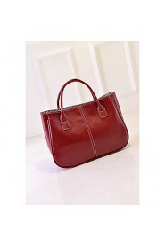 Women PU Casual Clutch Tote Beige / Pink / Blue / Red / Black / Burgundy