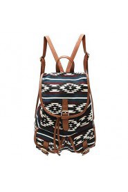 Geometric pattern thickening Casual Canvas Travel School College Backpack/bookbags/daypack for Teenage Girls/students