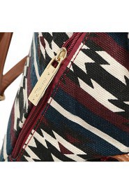 Geometric pattern thickening Casual Canvas Travel School College Backpack/bookbags/daypack for Teenage Girls/students