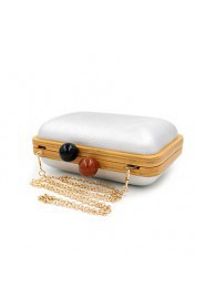 Women's Handmade Retro Cute Little Ball Wooden Party/Evening Bag