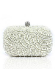 Attractive Metal With Rhinestone Pearl Clutches/Evening Handbags(More Colors)