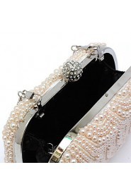 Attractive Metal With Rhinestone Pearl Clutches/Evening Handbags(More Colors)