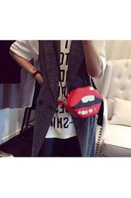 Women PU Baguette Shoulder Bag Red