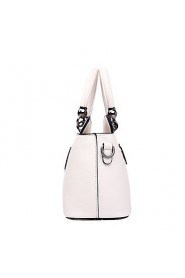 Women's PU Tote Bag/Single Shoulder Bag/Crossbody Bags White/Pink