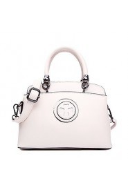 Women's PU Tote Bag/Single Shoulder Bag/Crossbody Bags White/Pink