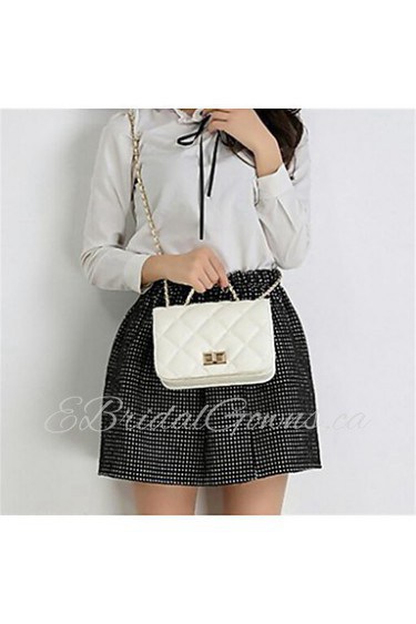 Women Casual PU Shoulder Bag White / Gold / Silver / Black