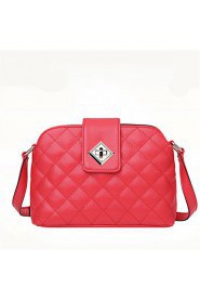 Women Casual PU Shoulder Bag Beige / Pink / Red / Black