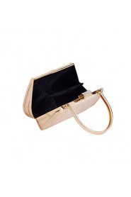 Women PVC / Metal Minaudiere Clutch / Evening Bag Gold