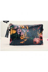 Women's Flowers Patent Leather Handbag Clutch bags Shoulder bags Wrist bag Handbag