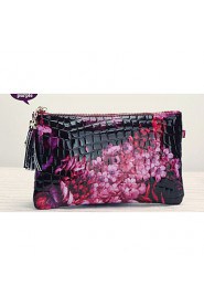 Women's Flowers Patent Leather Handbag Clutch bags Shoulder bags Wrist bag Handbag