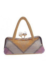 Women PU Baguette Clutch / Evening Bag Multi color