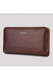 Men Cowhide Baguette Clutch / Wallet Brown / Black