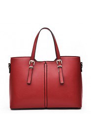 Women PU Doctor Shoulder Bag / Tote / Satchel White / Pink / Blue / Red / Black / Burgundy