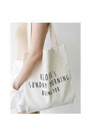 Women Casual Canvas Tote Beige