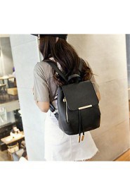 Women Casual PU Drawstring Backpack