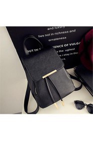 Women Casual PU Drawstring Backpack