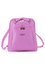 Women Casual / Shopping PU Zipper Backpack