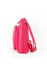 Women Casual / Shopping PU Zipper Backpack