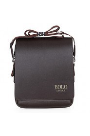 Men PU Messenger Shoulder Bag / Satchel Brown / Black