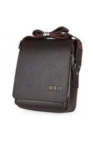 Men PU Messenger Shoulder Bag / Satchel Brown / Black