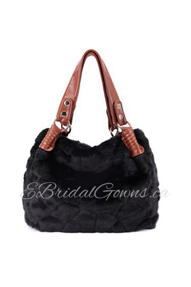 Women Cowhide Hobo Tote Brown / Black / Coffee