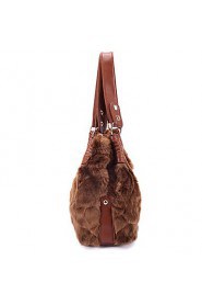 Women Cowhide Hobo Tote Brown / Black / Coffee