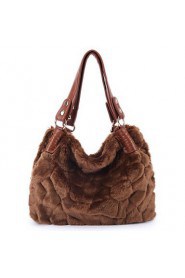 Women Cowhide Hobo Tote Brown / Black / Coffee