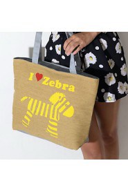 Fashion Women Canvas Print Shopper Shoulder Bag / Tote /Mummy Bag