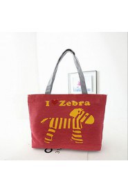 Fashion Women Canvas Print Shopper Shoulder Bag / Tote /Mummy Bag