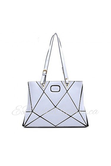 Women Casual / Office & Career / Shopping PU Tote White / Black / Khaki