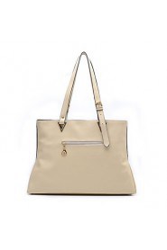 Women Casual / Office & Career / Shopping PU Tote White / Black / Khaki