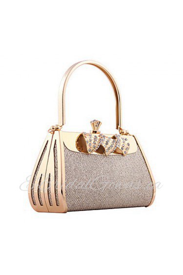 Women PU / Metal Minaudiere Shoulder Bag / Tote / Evening Bag / Wristlet Multi color