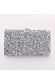 Women Metal Minaudiere Clutch / Evening Bag / Wallet / Mobile Phone Bag Gold / Silver / Black