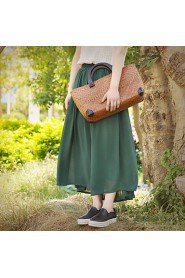 Women Other Leather Type Shopper Tote Brown