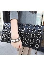 Women PU Envelope Shoulder Bag / Clutch Black