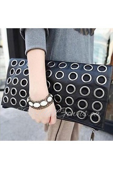 Women PU Envelope Shoulder Bag / Clutch Black