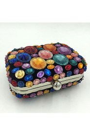 Women's Manual Mosaic Diamonds Party/Evening Bag