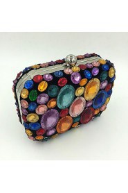 Women's Manual Mosaic Diamonds Party/Evening Bag