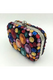 Women's Manual Mosaic Diamonds Party/Evening Bag