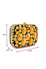 Women's Manual Mosaic Diamonds Party/Evening Bag