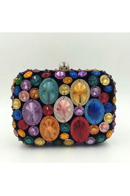 Women's Manual Mosaic Diamonds Party/Evening Bag