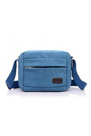 Men's Canvas Baguette Shoulder Bag Blue/Green/Brown/Black