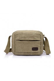 Men's Canvas Baguette Shoulder Bag Blue/Green/Brown/Black