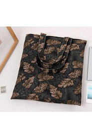 Women Casual / Shopping Silk / Cotton Shoulder Bag Green / Brown