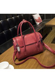 Women PU Sling Bag Shoulder Bag Red / Gray / Black