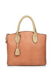 Women Shopper Tote Green / Orange