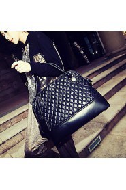 Women's Diamond Check Rivet Satchel(40*11*33CM)